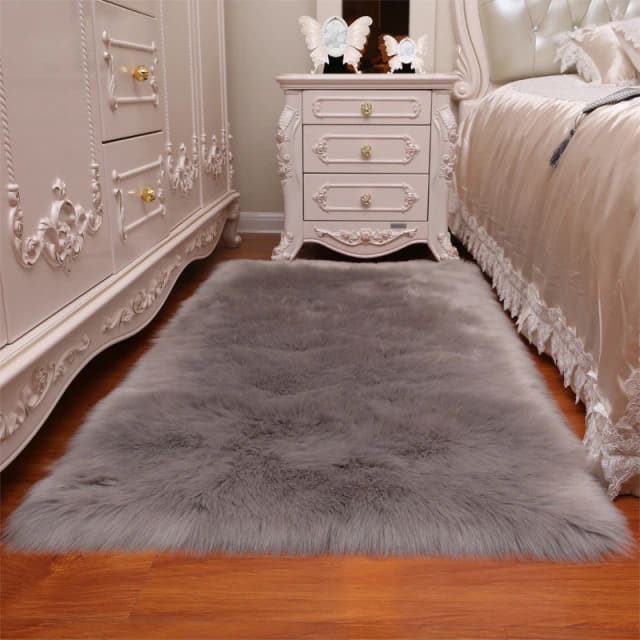 Tapete para Sala Retangular Peludo Liso