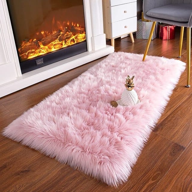Tapete para Sala Retangular Peludo Liso